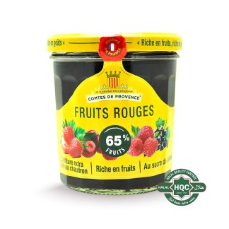 Les Comtes de Provence Organic Red Berries Jam (Strawberries, Cherries & Raspberries) 350g