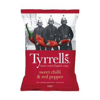 Tyrrell's Sweet Chilli & Red Pepper Potato Chips 150g