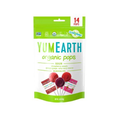 YumEarth Super Sour Organic Lollipop 87g