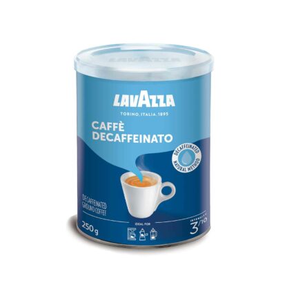 Lavazza Caffe Decaffeinato Grouund Coffee Tin 250g