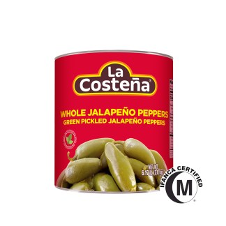 La Costeña Whole Jalapeño Peppers in Can 2.8kg