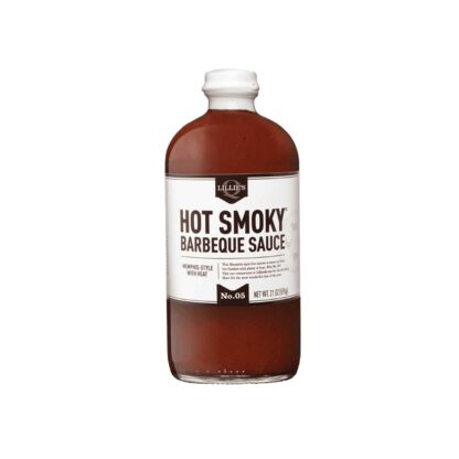 Lillie's Q Hot Smoky Barbecue Sauce No.05 Memphis Style with Heat 595g Glass Bottle