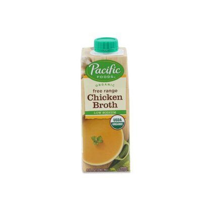 Pacific Foods Organic Free Range Chicken Broth Low Sodium 240ml