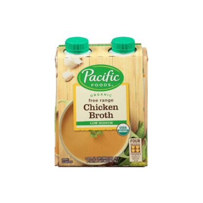 Pacific Foods Organic Free Range Chicken Broth Low Sodium 960ml 4ss