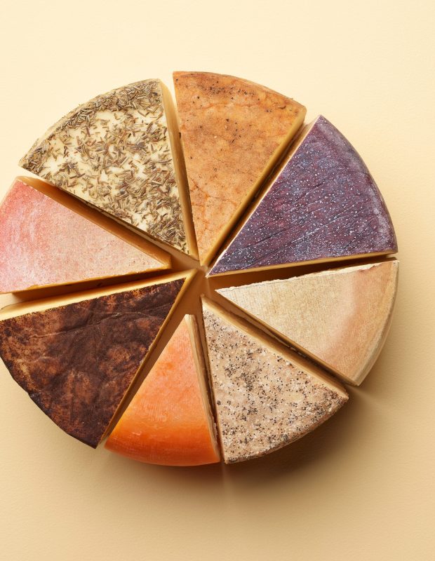 Different types of Cheeses. Photos by USA Cheese Guild.